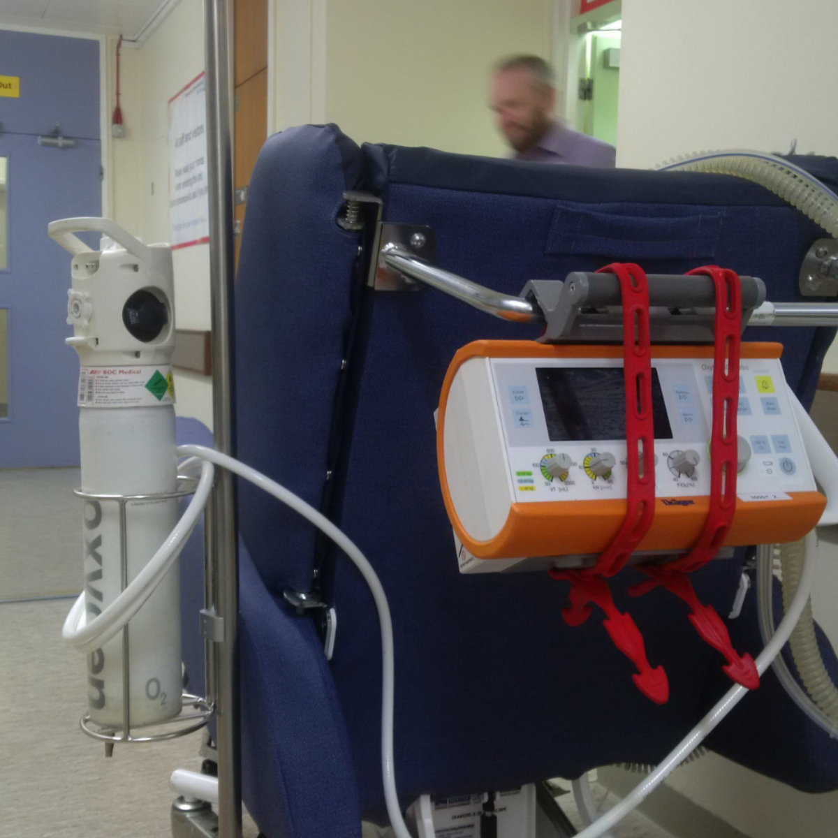 Sertain Chair, layflat.  #earlymobilisation