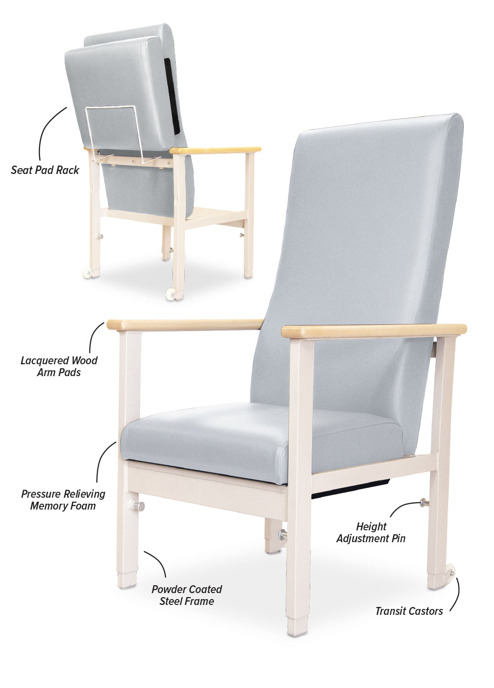 The Patient Chair – Dynamic (Fixed Arm)