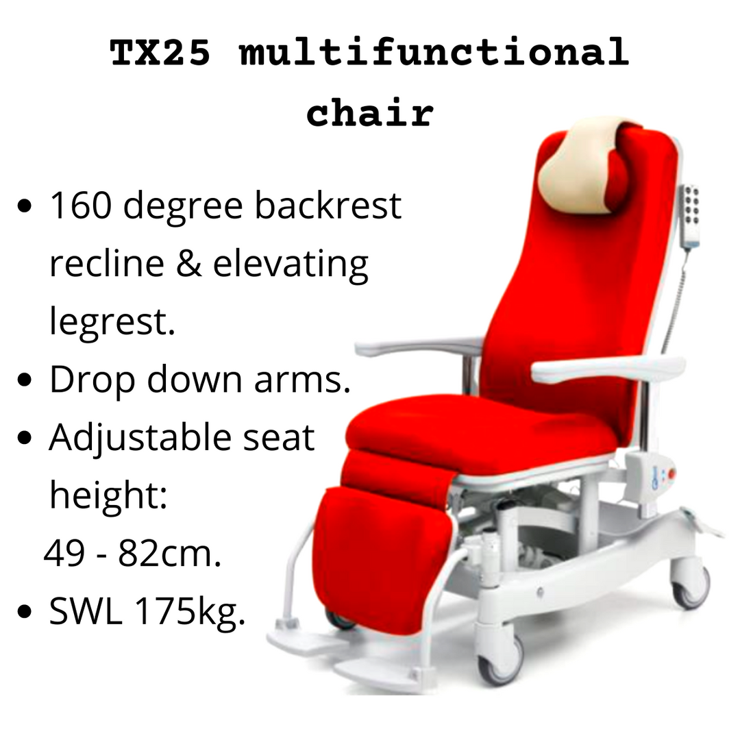Electric TX25 multifunctional care chair - to rent