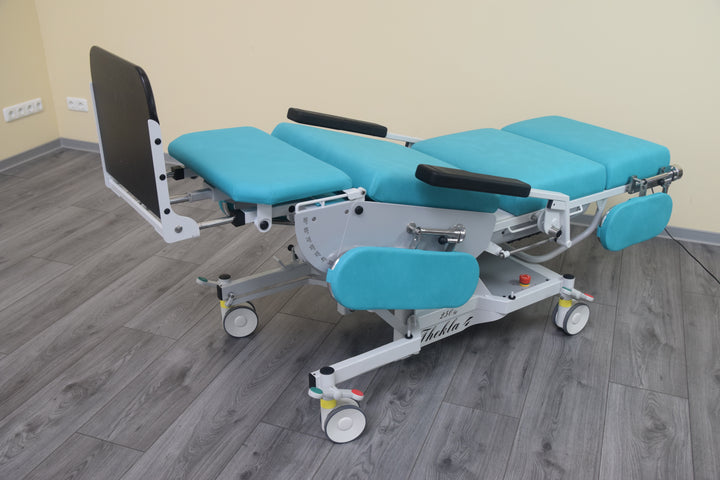 Thekla 4.1 Mobilisation and Rehabilitation Chair with Layflat® and tilt table capability.
