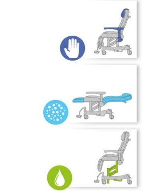 MR1076 high back orthopaedic hospital chair